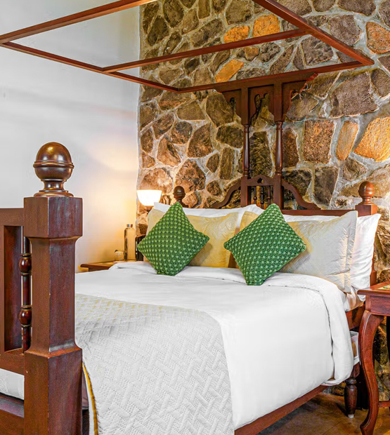 Comfortable bedroom at villas in Lonavala