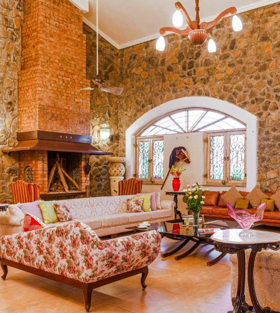 Luxury living room in Lonavala villa