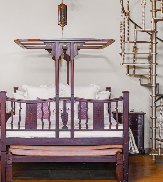 Spacious bedroom at luxurious homestays at Lonavala