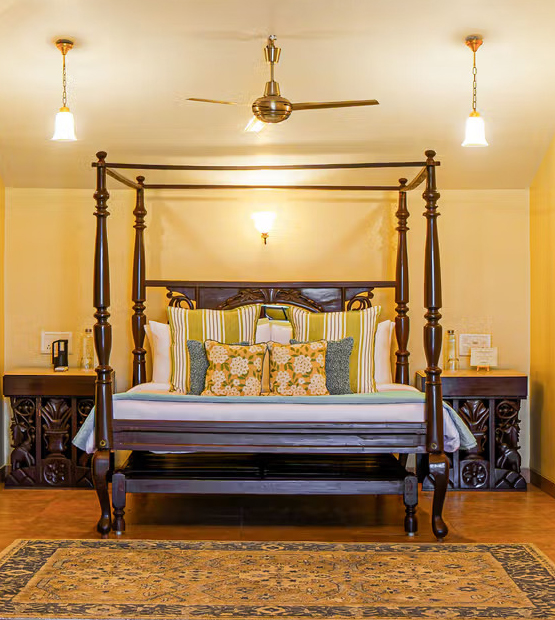 Master bedroom at the most luxurious villa in Lonavala